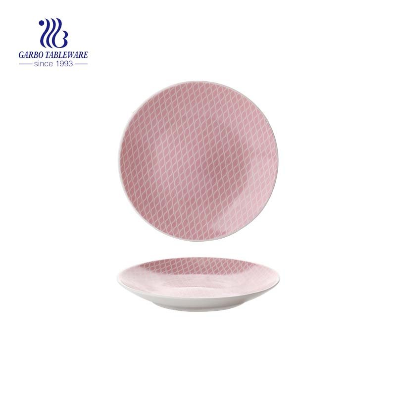 Stock Watermelon Design Ceramic Plate with size of 8.07”/ 205mm