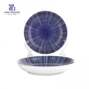 Placa de cerâmica personalizável de 7.44 ”/ 189 mm para talheres de cerâmica de jantar