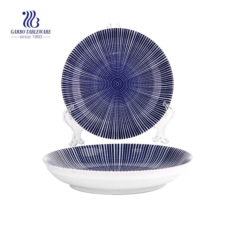 Ceramic Plate with size of 7.44”/ 185mm for Dinner Ceramic Tableware