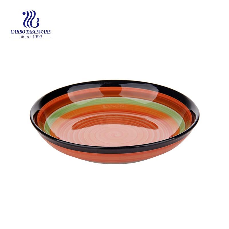 Stock Watermelon Design Ceramic Plate with size of 8.07”/ 205mm