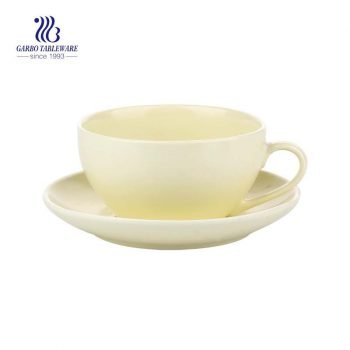 Conjunto Café da Manhã Série Amarelo de 210ml para Caneca de Café Cerâmica