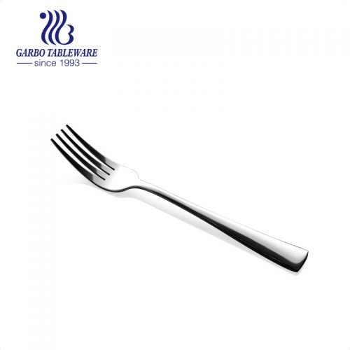 Mirror polished fine 200mm stainless steel dinner fork