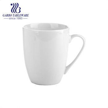 Caneca de cerâmica de porcelana transparente de alta qualidade, impressão personalizada copo d'água com alça