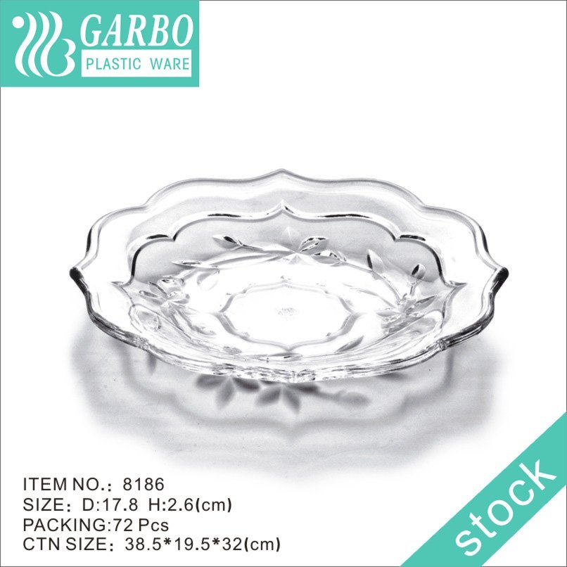Dishwasher Safe Strong and Unbreakable Plastic Round Shaped Severing Plate with colors Perfect for Outdoors