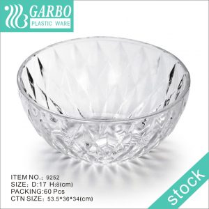 Wholesale diamond design 6.5inch / 7.8inch / 9inch plastic serving bowl