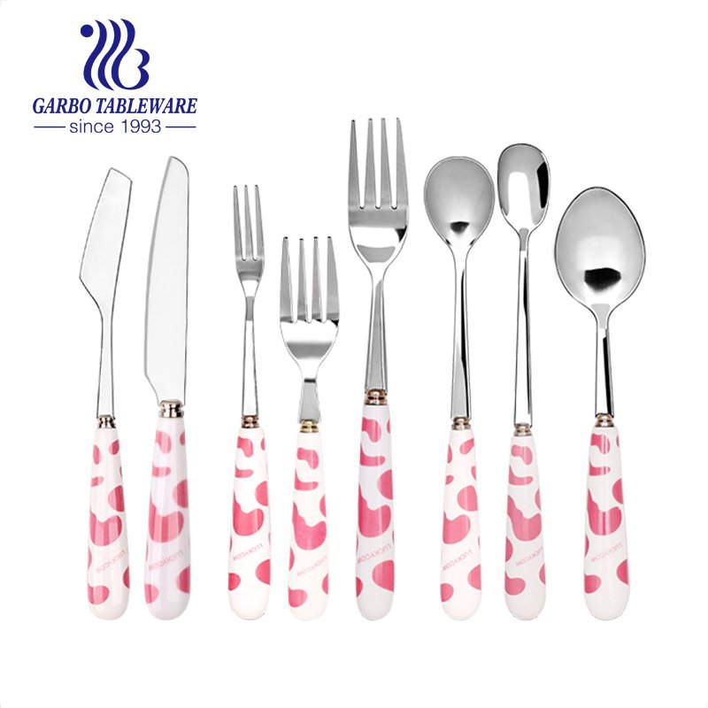 Rose Gold 4 Pieces Flatware Set Perfect for Promotion Gift