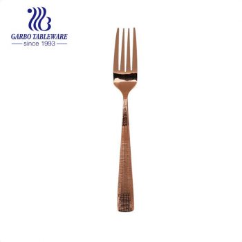 Cubiertos únicos de la tenedor de ensalada del acero inoxidable del color ámbar galvanizado de 206 mm