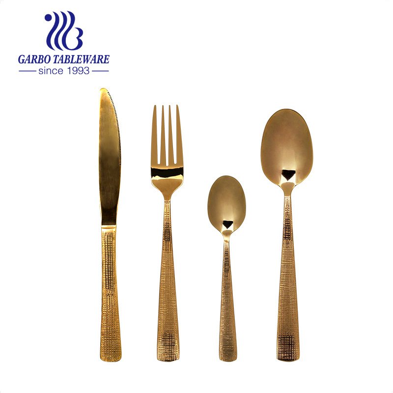 High Quality Ion Plated Silverware Set 16 Pieces a Set With 18/0 Stainless Steel