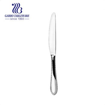 Juego de cubiertos cubiertos de acero inoxidable 18/10 pulidos con espejo - Juego de utensilios de cubiertos de cuchillo de carne dentado cuchillo de cena