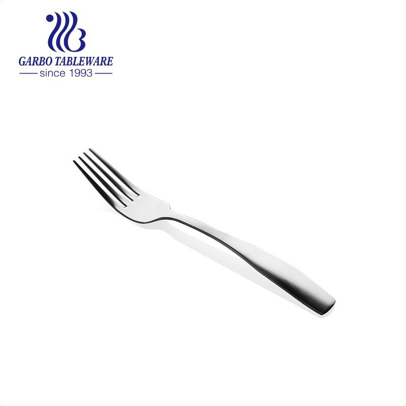 Tenedor de cena de acero inoxidable 304 de alta calidad con mango grueso para restaurantes y fiestas de alta gama