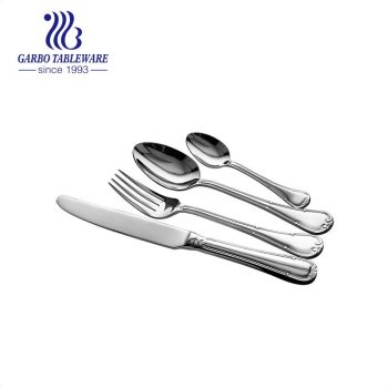 Luxus 4-teiliges 18/10 Edelstahl Besteck Set für Hotel Home Serving Utensil Set