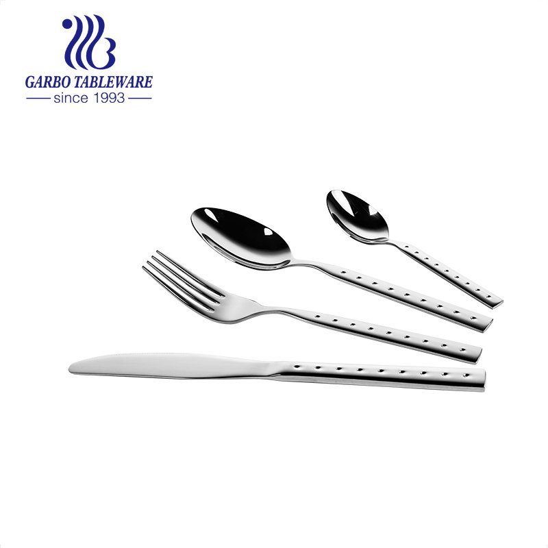 4PCS Metal Cutlery Set Stainless Steel Utensils for Kids Home Use