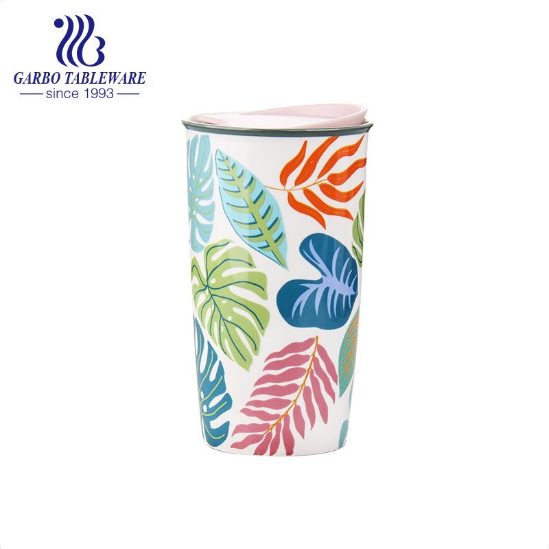 China factory Wholesale 18oz ceramic cups for drinking milk and water porcelain tumbler highball drinking cups