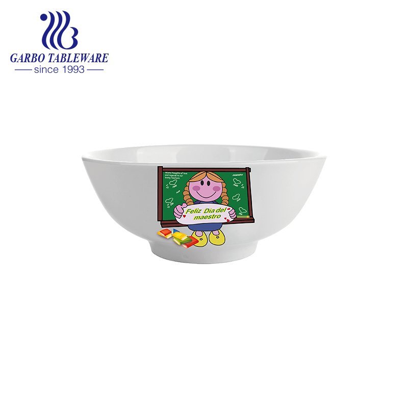 Wholesale customizable decorated cereal noodle bowl with factory price