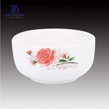 Elegant round shape regular rice bowl with beatiful decoration for wholesale