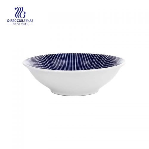 Classic underglazed color noodle bowl with factory price