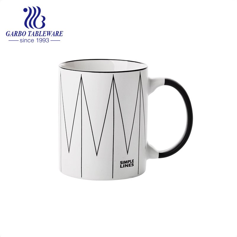 taza de porcelana esresso para bebidas taza de café de oficina taza para beber logotipo de impresión promocional regalo taza de cerámica 300 ml porcelana de magnesia dinksware