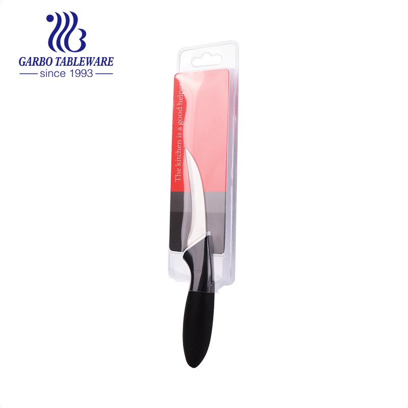 Máquina prensada 420 Material Cuchillo de cocina Color personalizado Plastice Base Uso seguro y afilado Cuchillo de cocina de alta calidad para uso doméstico