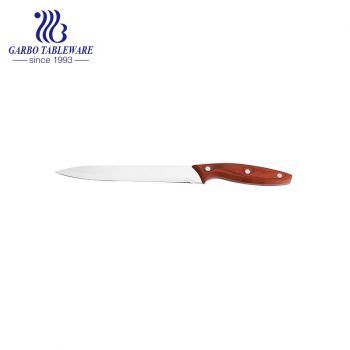 چاقوی استیل ضد زنگ 420 با دسته چوبی رنگی