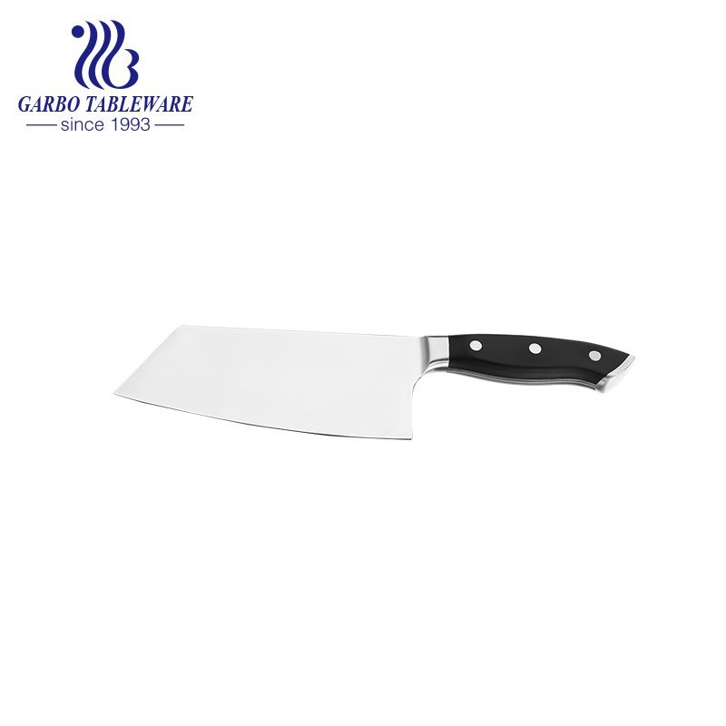 Ensemble de couteaux de chef fantastique de haute qualité, ensemble de couteaux de cuisine en acier inoxydable polonais de haute qualité, avec poignée en ABS