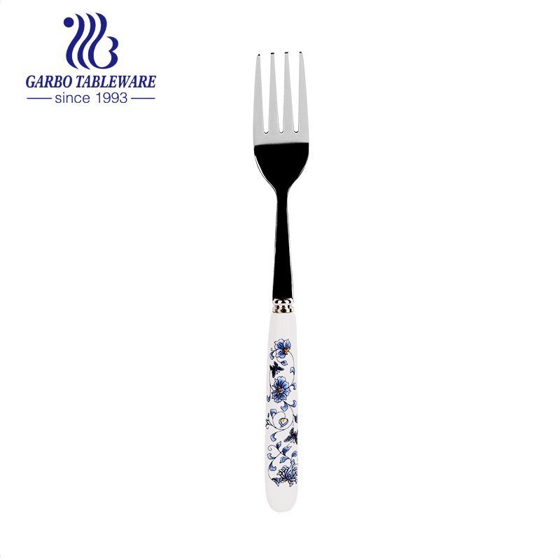 Dessert fork set modern silverware mirror polished stainless steel flatware for restaurant home