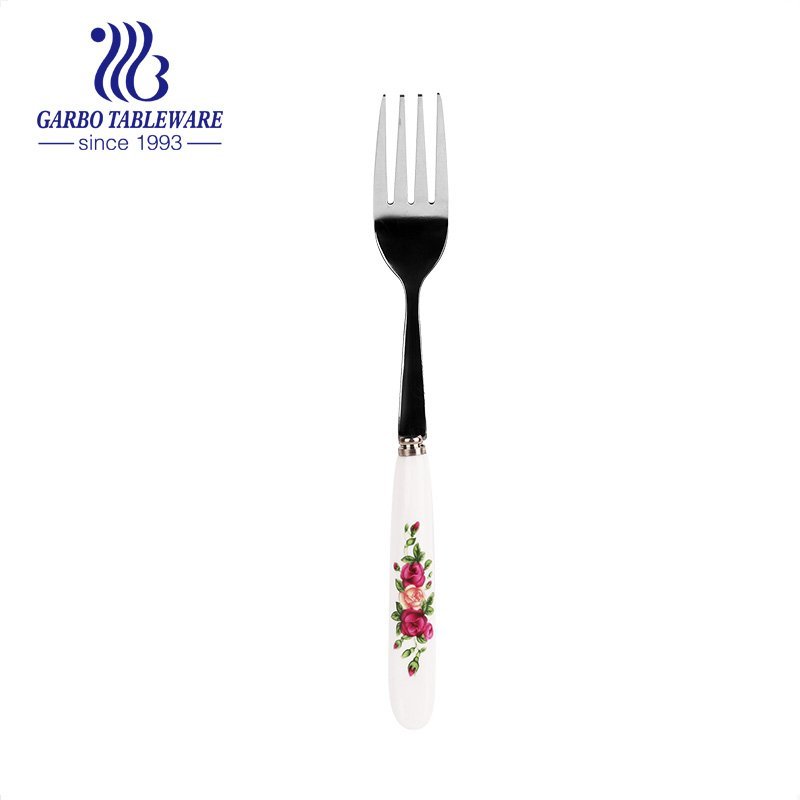 Dessert fork set modern silverware mirror polished stainless steel flatware for restaurant home