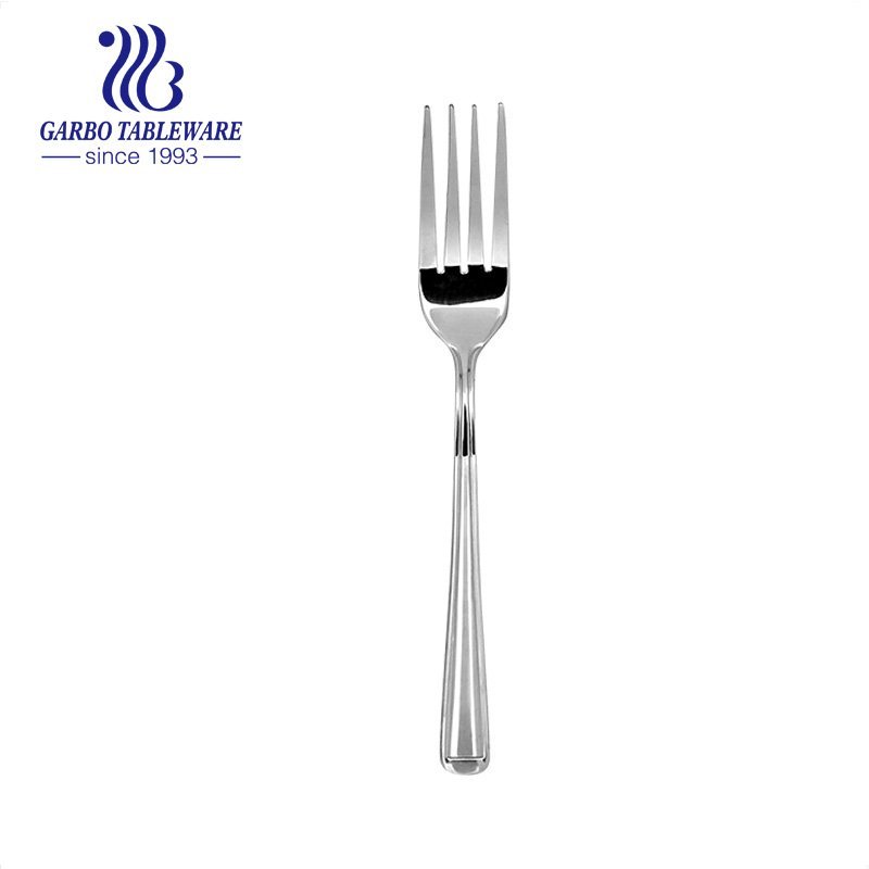 High quality stainless steel 18/8 dinner fork polished smooth meal silverware for restaurant