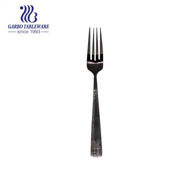 Los cubiertos elegantes negros de la cena de PVD forman los cubiertos del acero inoxidable del uso multiusos para el restaurante de la cocina
