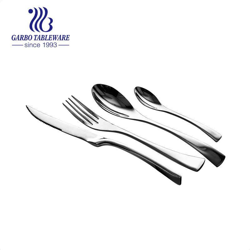 Best Selling 304 Stainless Steel Flatware Hotel Serving Set with 5PCS Utensils