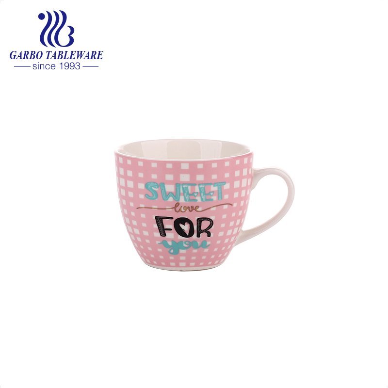 Feliz día de la madre impresión de porcelana de cerámica taza para beber taza de agua para regalo y uso diario taza de bebidas taza de porcelana de hueso