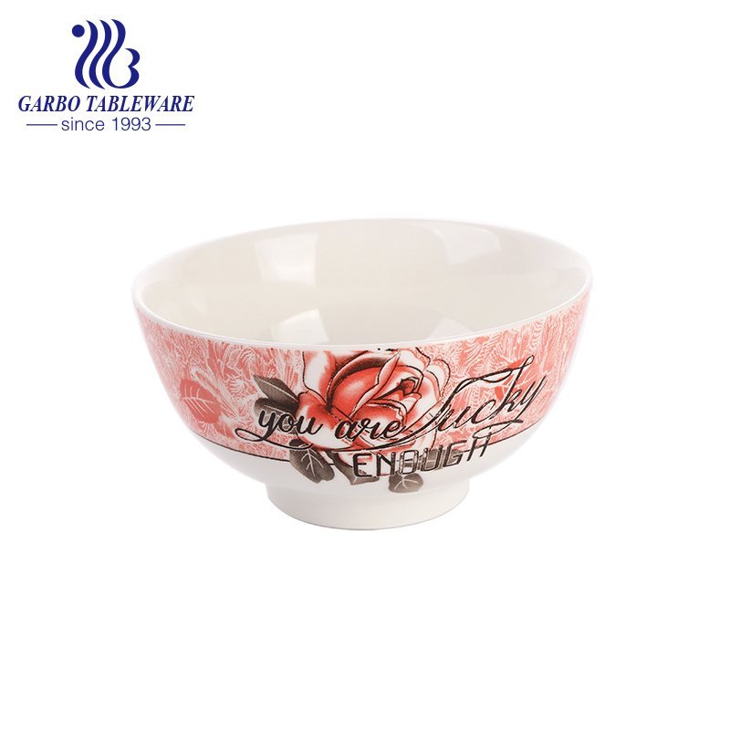 300ml Classical round underglazed ceramic bowl for rice and noodle eating