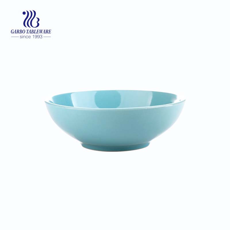 Wholesale 905ml rainbow colored heat resistant ceramic bowl for home
