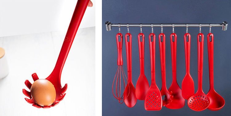 ¿Podemos freír verduras con un utensilio de cocina de nailon o silicona?