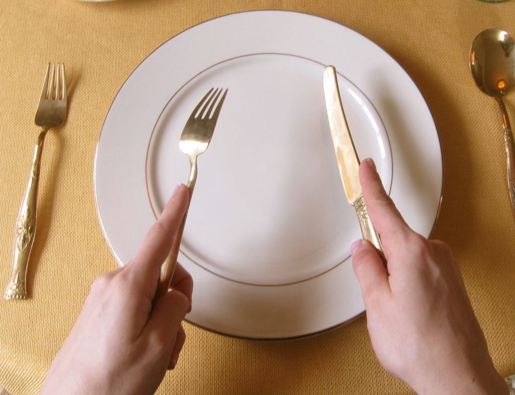 7 etapas para o uso adequado de talheres na mesa de comida ocidental