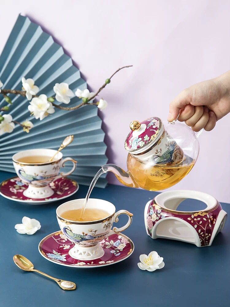 Popular hot selling ceramic drinking set classic porcelain tea drinks set from China.