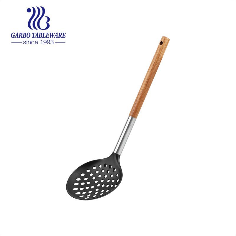 Silicone Kitchen Utensils Kitchen Chef Nonstick Cookware with Spatula Set With Bamboo Handle printing logo
