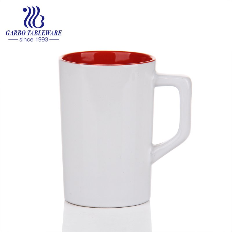 500ml Ceramic hot water drinking mug famous place printing deisgn pocelain cup with handle and meatal sealed lid portable bone china mug