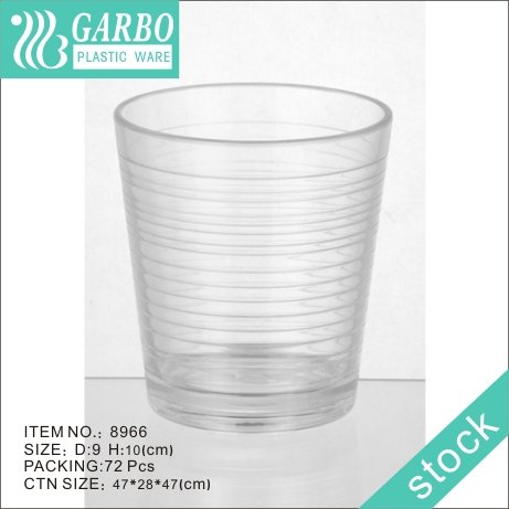 Hot sell square shape 340ml 12oz polycarbonate water tumbler