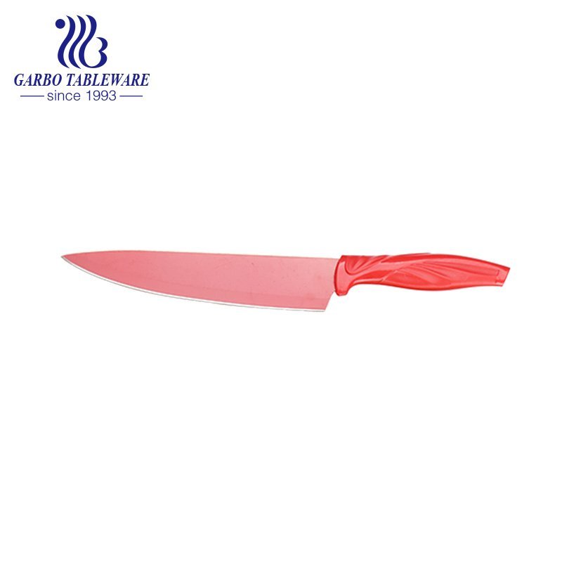 Superior Quality China Factory Spraying Technology Gift Box 6pcs Environmental Friendly SS420 Material Kitchen Knife Set With Colorful Handle
