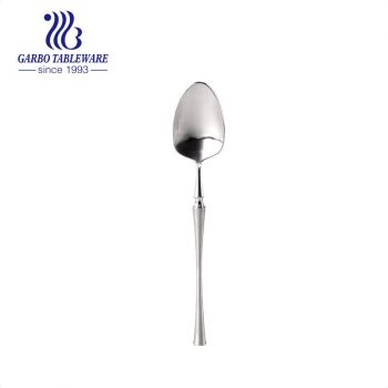 European style elegant new shape 410 stainless steel dessert spoon for home use