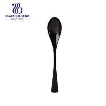 410 Stainless steel coffee stirring spoon flatware in black color plating for home use