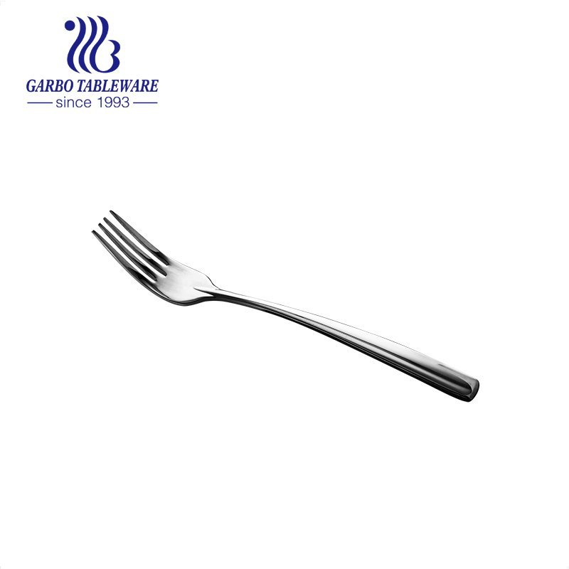 Garbo wholesale silver color mirror polished flatware smooth elegant dinner fork table forks for restaurant