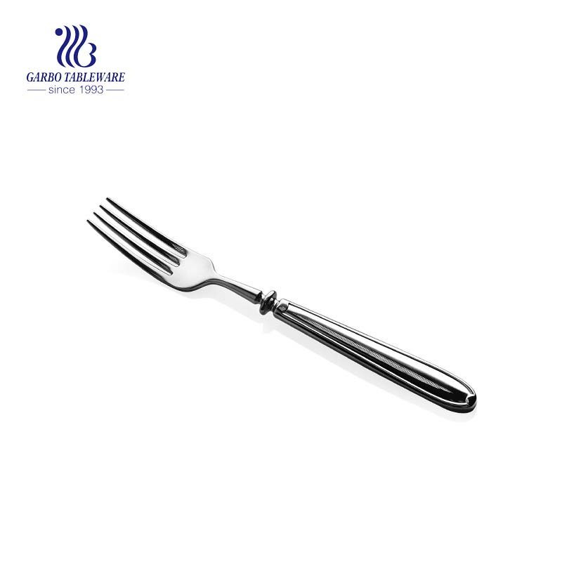 Wholesale 12mm thickness sturdy flatware stainless steel dinner fork food fork for restaurant