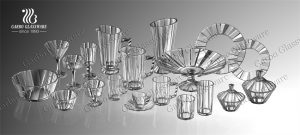Garbo new Glacier collection glassware showed in Online Canton Fair