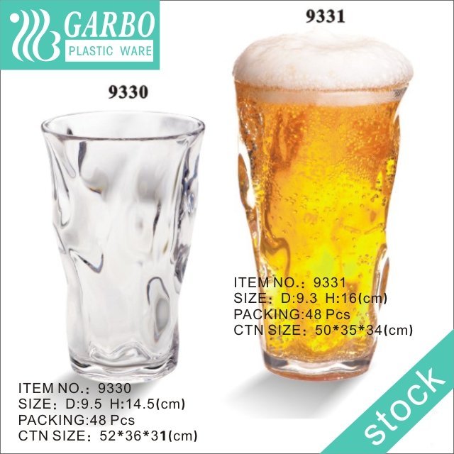 Garbo 470ml unbreakable juice drinking glass polycarbonate drink water tumbler