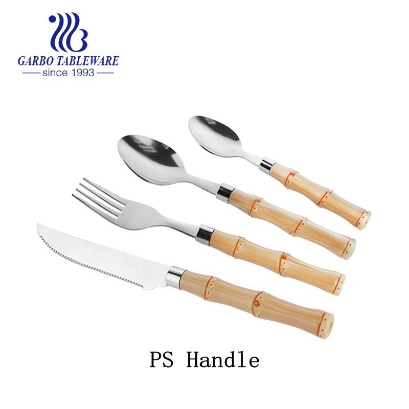 How to recognize the distinction on flatware with PP handle PS handle and ABS handle?