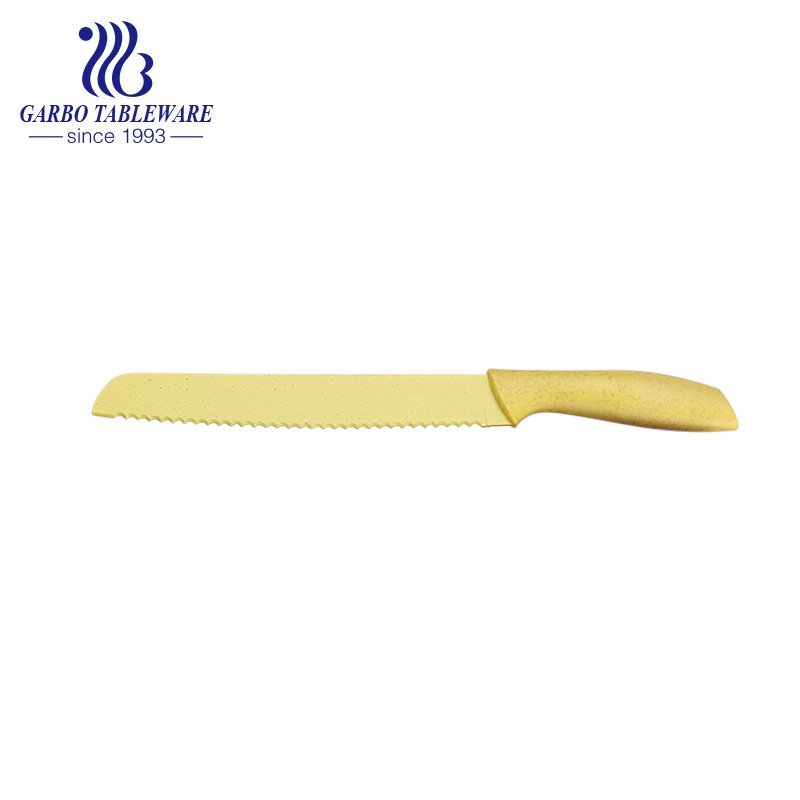 تعزيز علبة هدية حزمة الصين بالجملة المهنية سكين الطاهي مجموعة مخصصة اللون شعار الأطفال UsageSafe 6 قطعة سكين المطبخ مع مجموعة Sisscor مقشرة