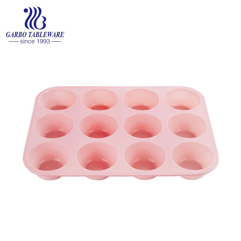 Custom Designs Fancy Fluted Tube Cake Pan Non-stick Silicone Mini Tube Cake Baking Pan