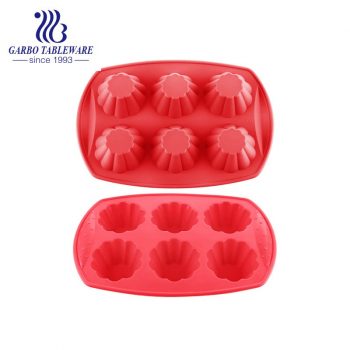 Moldes de silicone para assar Molde para bolo de chocolate Molde redondo de silicone com 8 furos