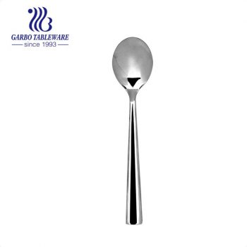 Big style 410 grade hand polish stainless steel serving spoon for restaurant and hotel